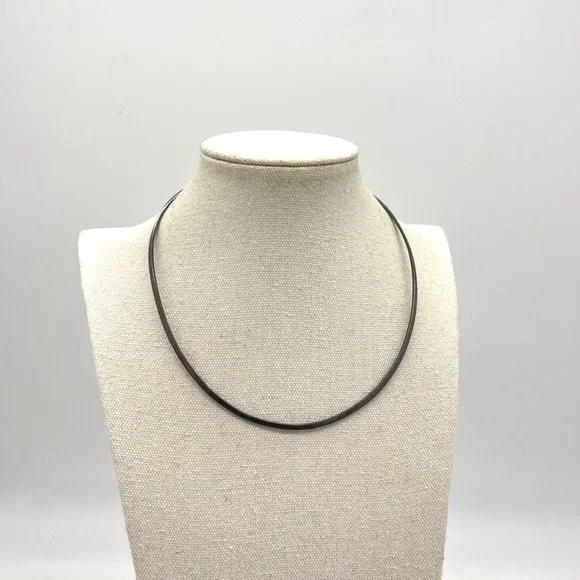 Sterling Silver 925 Mexico Collar Necklace Choker Minimalist - Picture 1 of 8